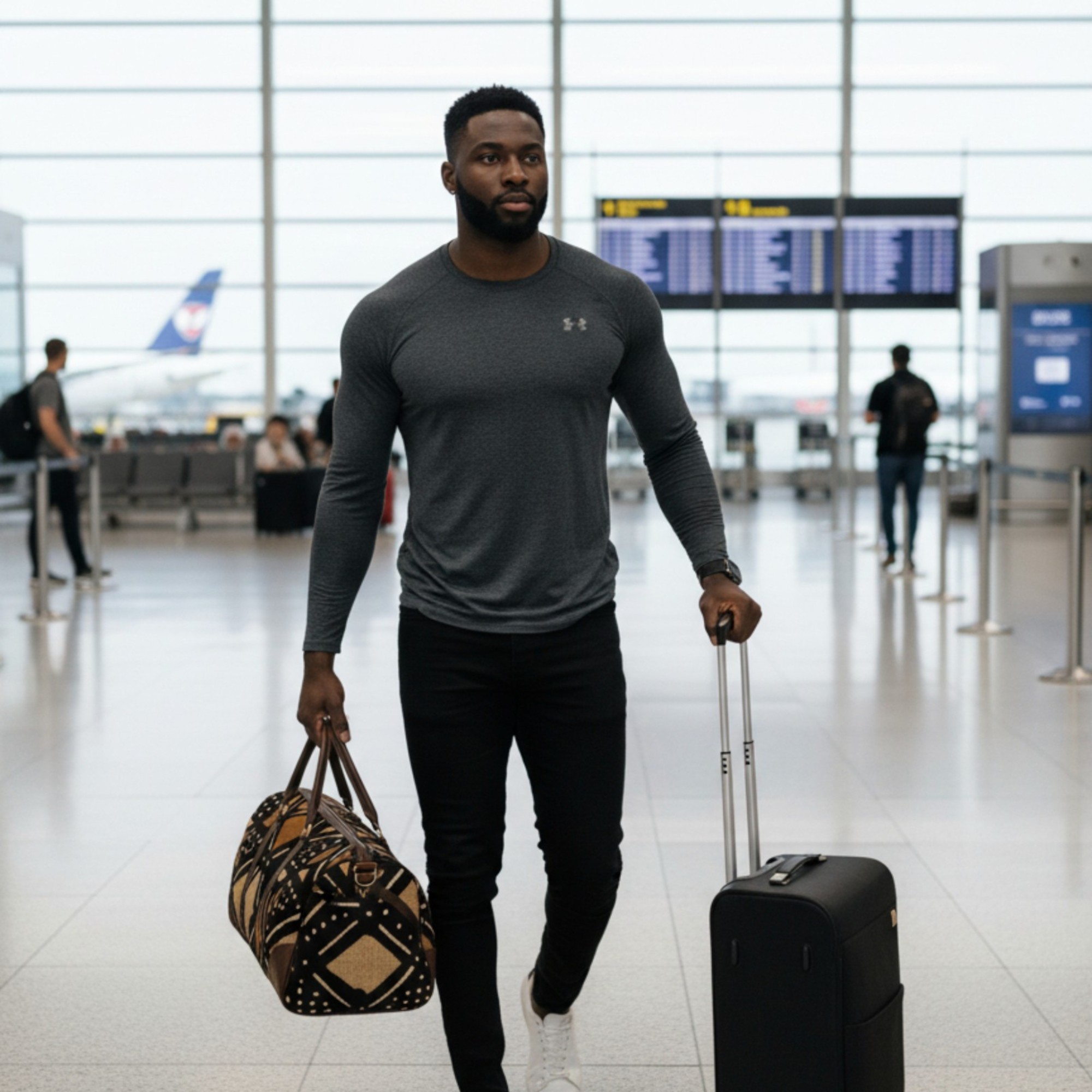 Bogolan travel bag - Malian compass Bogolan travel bag - Malian compass - Image 2