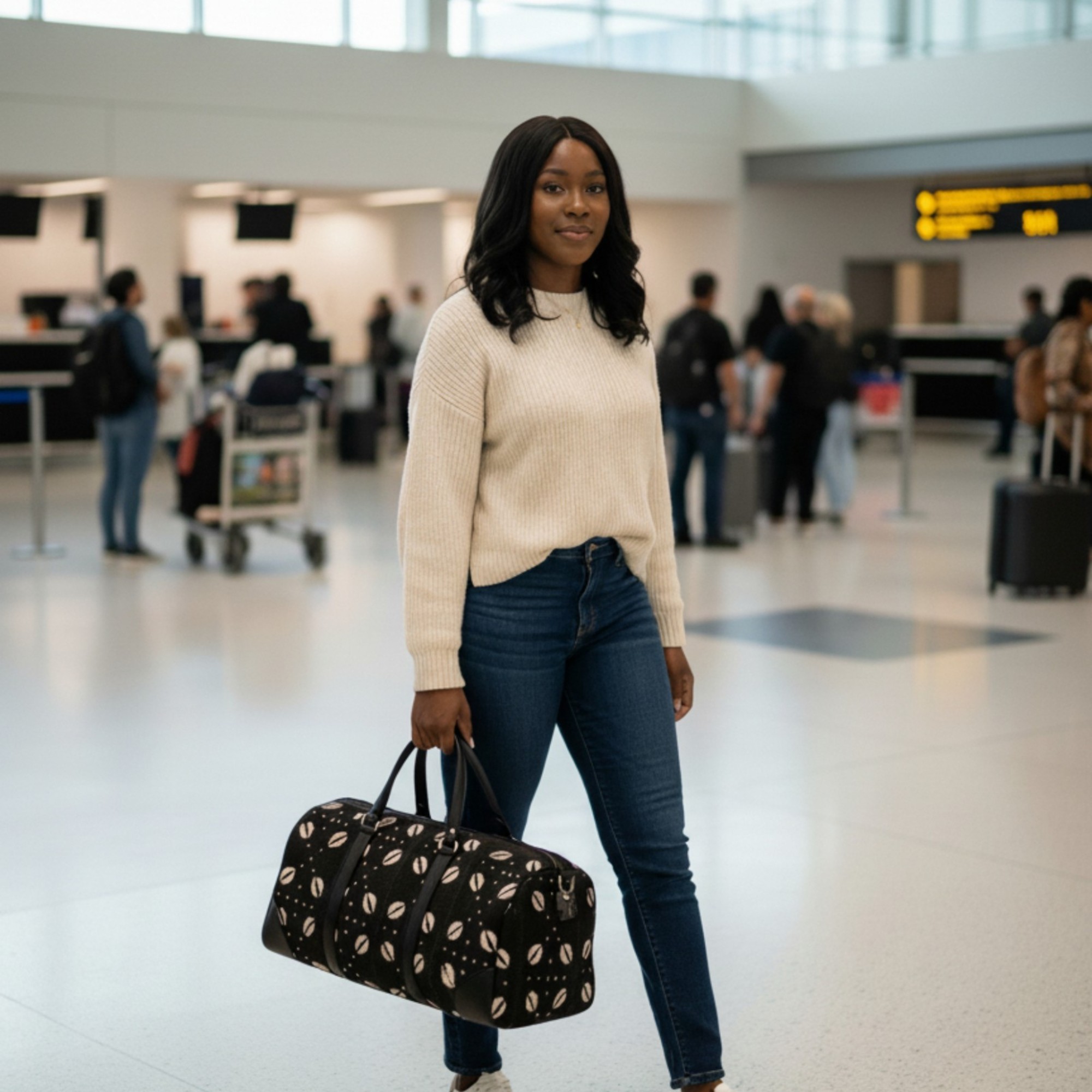 Bogolan travel bag - Cowrie shell Bogolan travel bag - Cowrie shell - Afbeelding 2