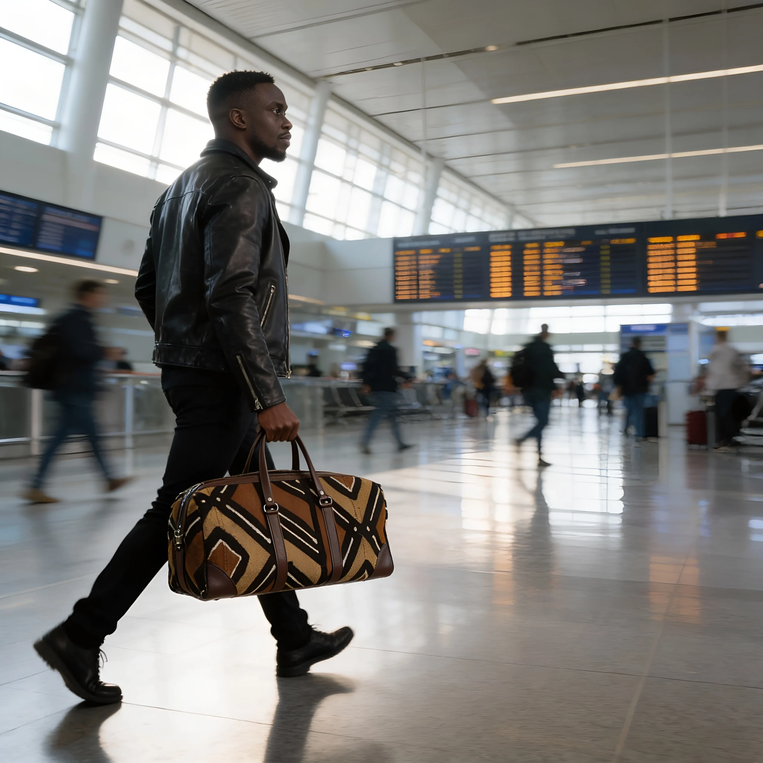 Bogolan travel bag - Geometric weave Bogolan travel bag - Geometric weave - Image 2