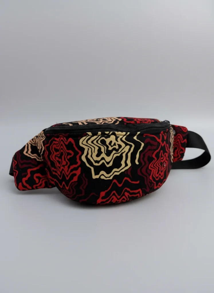 Space roses waist bag