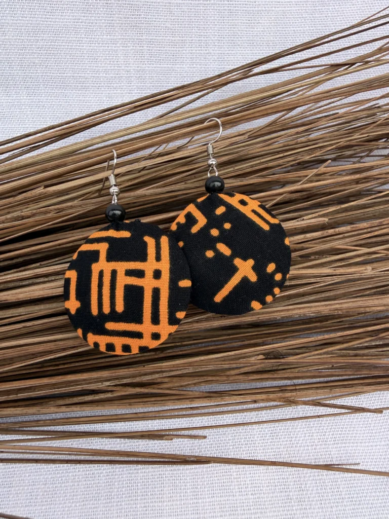 Black and Orange earrings