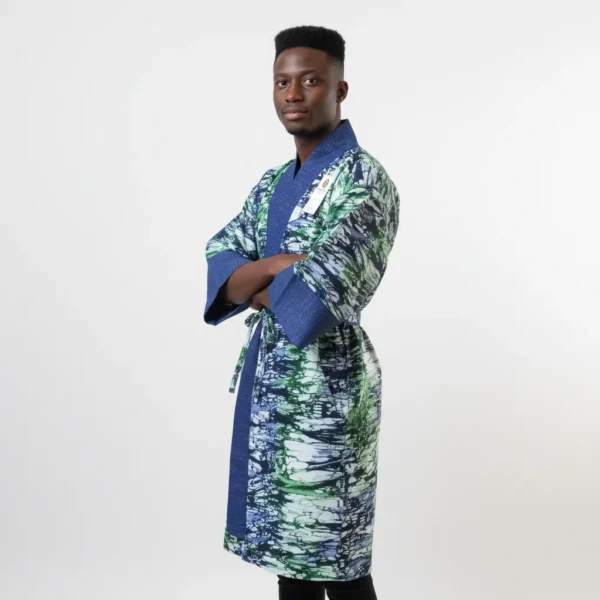 The Kélèya Kimono - Sapphire Bloom