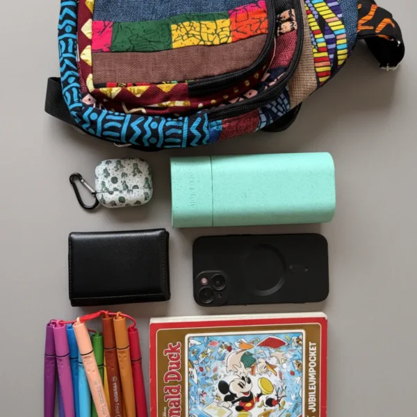 Afrocubo fabric crossbody bag