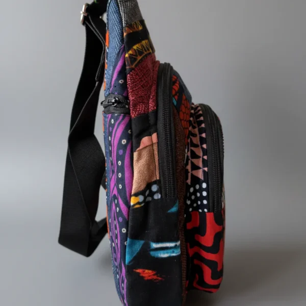 Afrocubo fabric crossbody bag