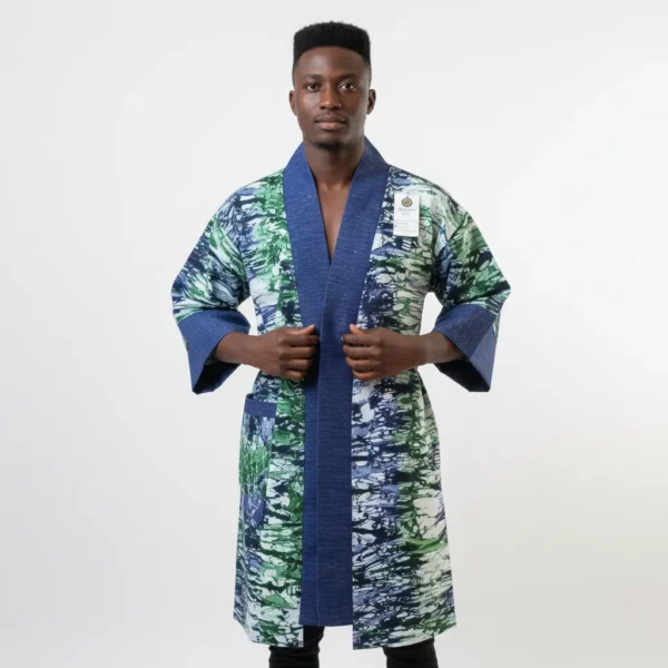The Kélèya Kimono - Sapphire Bloom