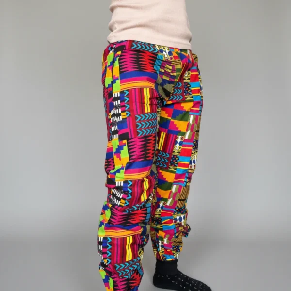 Geometric party joggers
