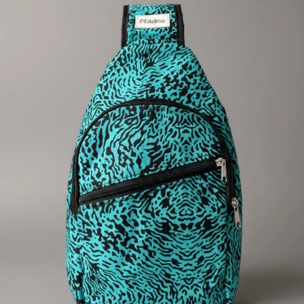 Panther blue crossbody bag