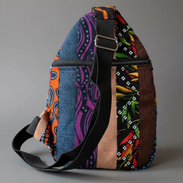 Variety fabric crossbody bag