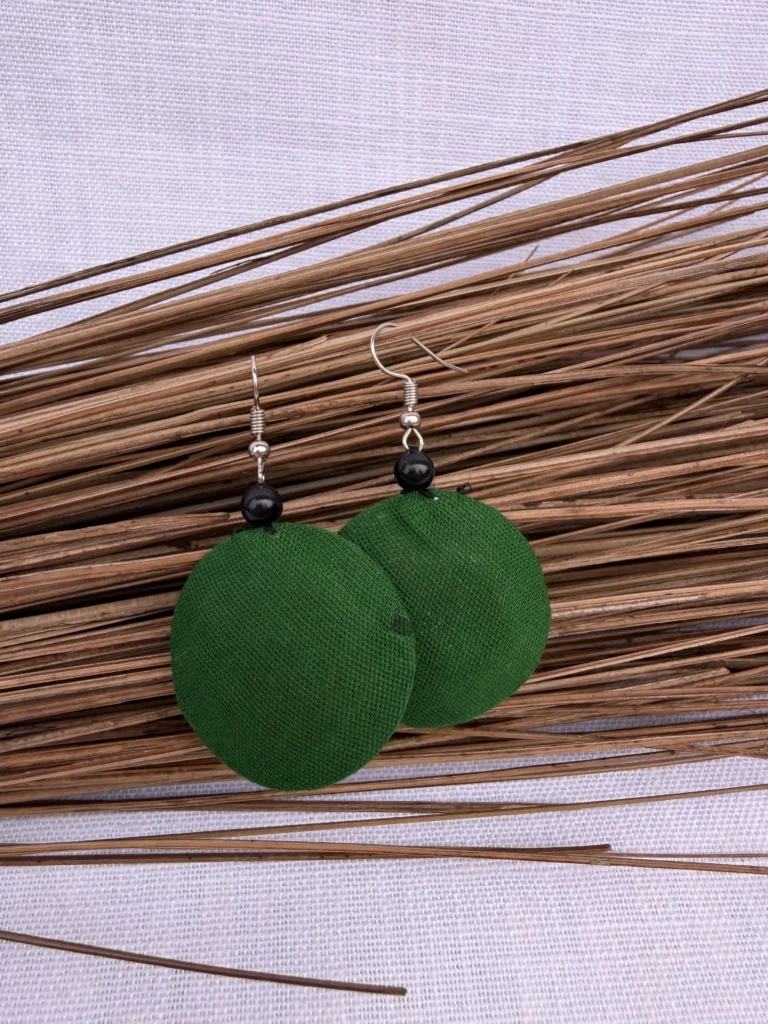 Green earrings