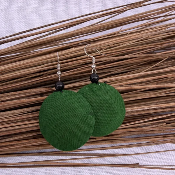 Green earrings