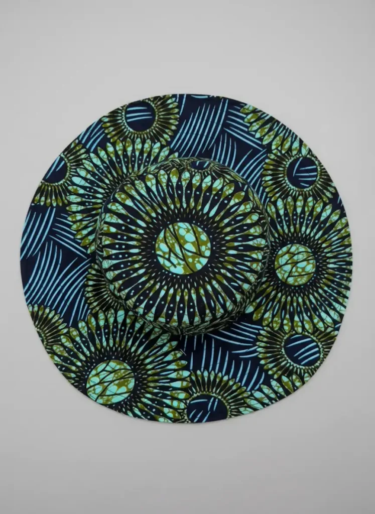 Blue sunflower summer Hat
