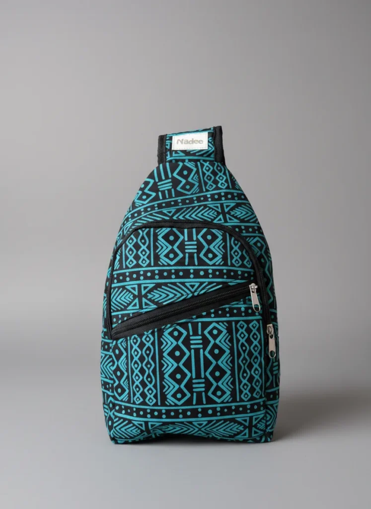 Graphic print crossbody bag