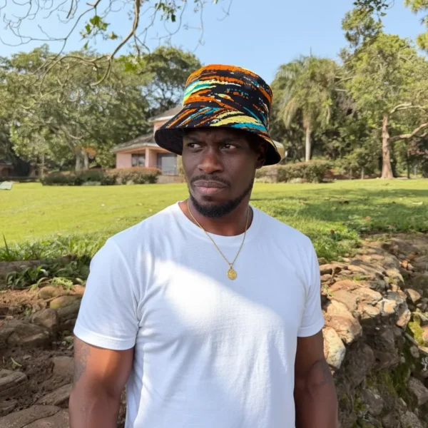 Unisex brushstroke bucket hat