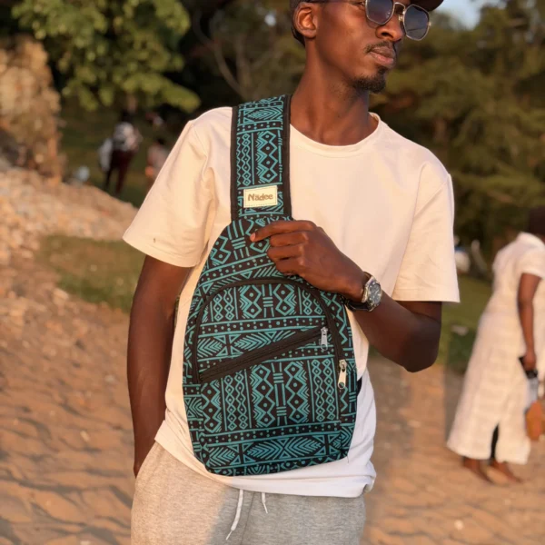 Graphic print crossbody bag