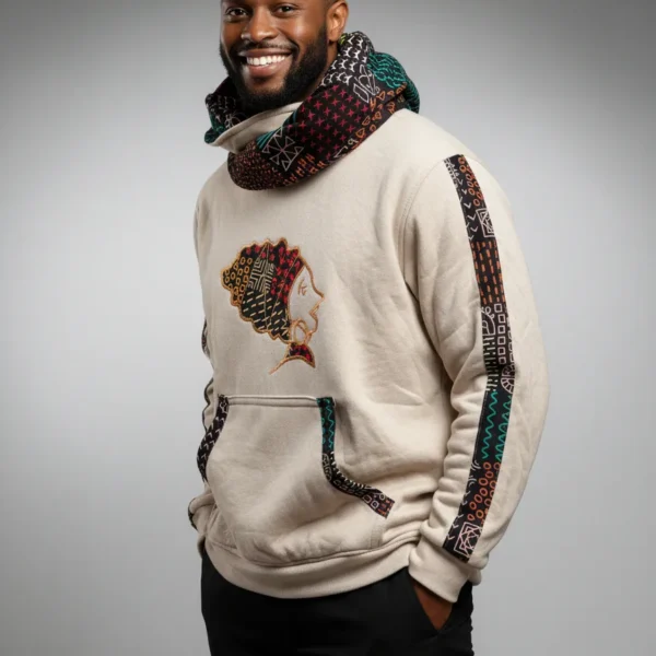 Unisex Echo Snoodie with Ankara African Queen