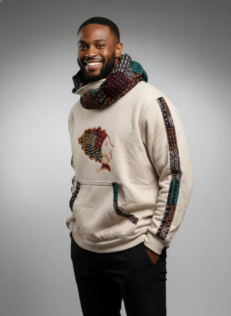 Unisex Echo Snoodie with Ankara African Queen