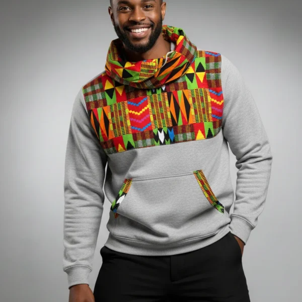 Unisex Echo Snoodie with Ankara Chest Piece