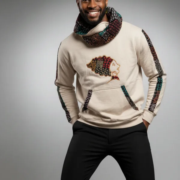 Unisex Echo Snoodie with Ankara African Queen