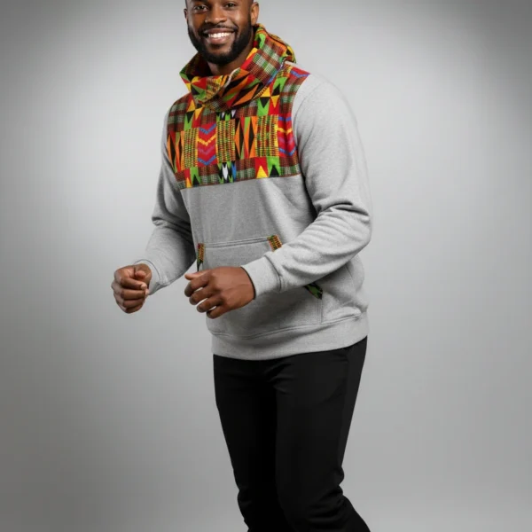 Unisex Echo Snoodie with Ankara Chest Piece