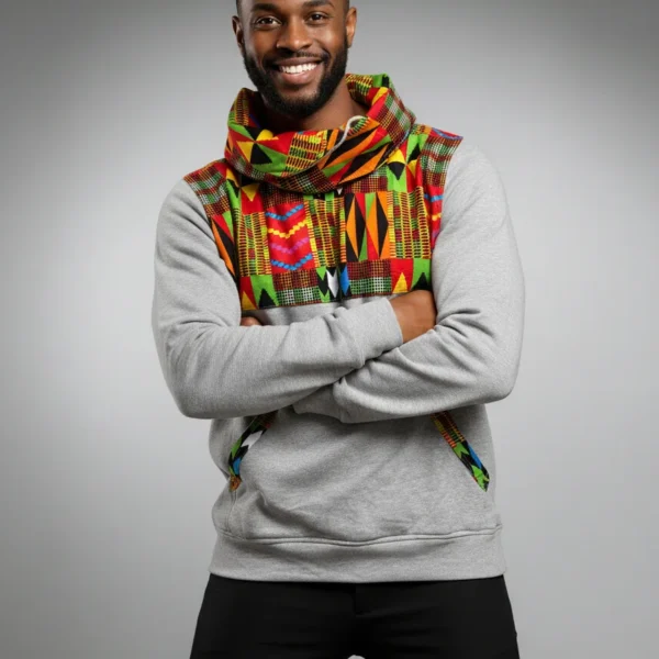 Unisex Echo Snoodie with Ankara Chest Piece