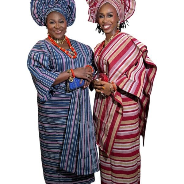 Royal Heritage Aso Oke Iro & Buba Set with Auto Gele & Shawl