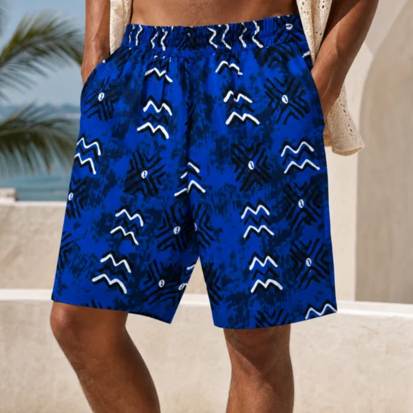 Kitenge print shorts - pattern VII