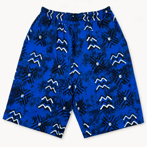 Kitenge print shorts - pattern VII
