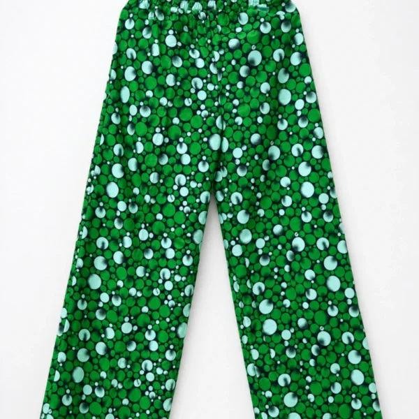 Unisex Kitenge Trousers – Geometric Print V