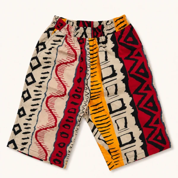 Kitenge print shorts - pattern VIII