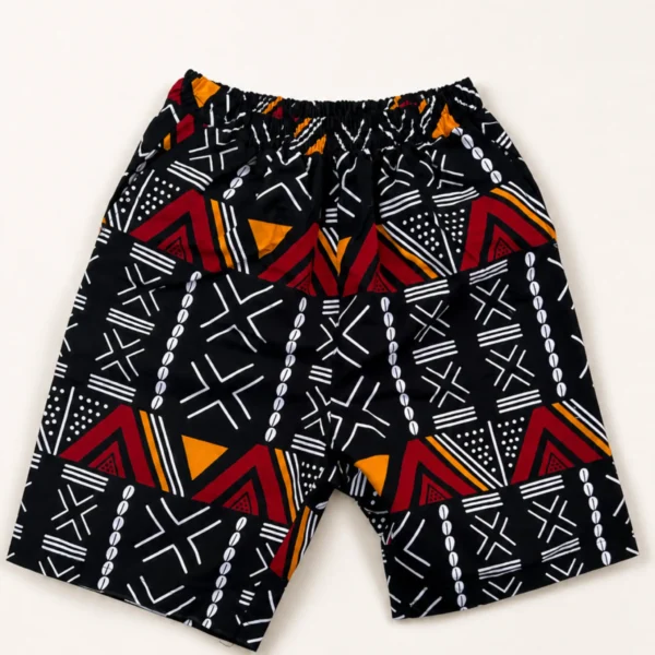 Kitenge print shorts - pattern V