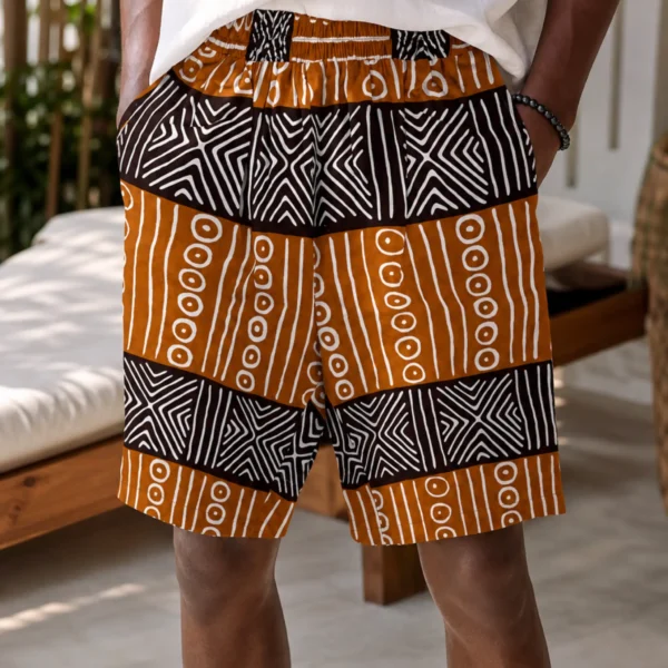 Kitenge print shorts - pattern I