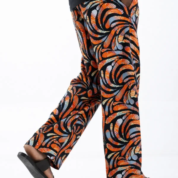 Unisex Kitenge Trousers – Geometric Print I