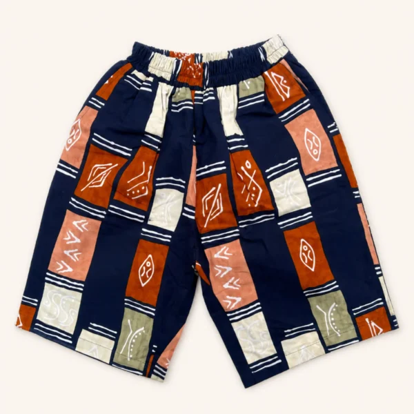 Kitenge print shorts - pattern III
