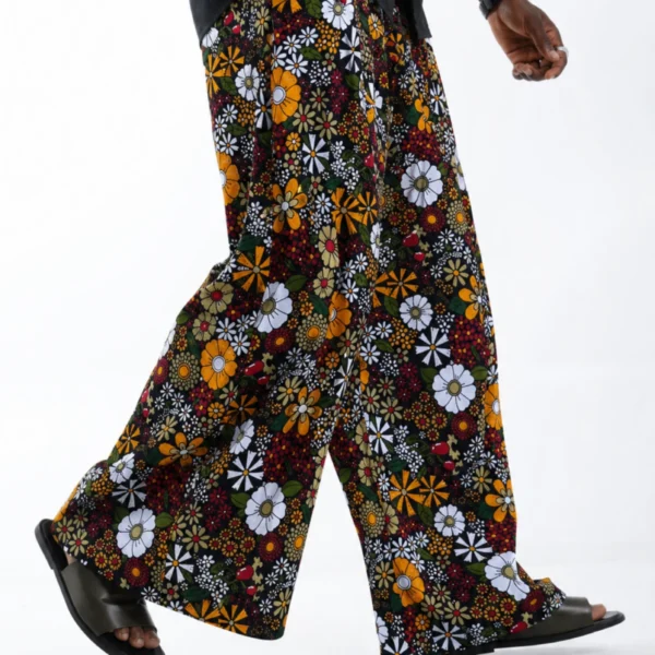 Unisex Kitenge Trousers – Geometric Print IV