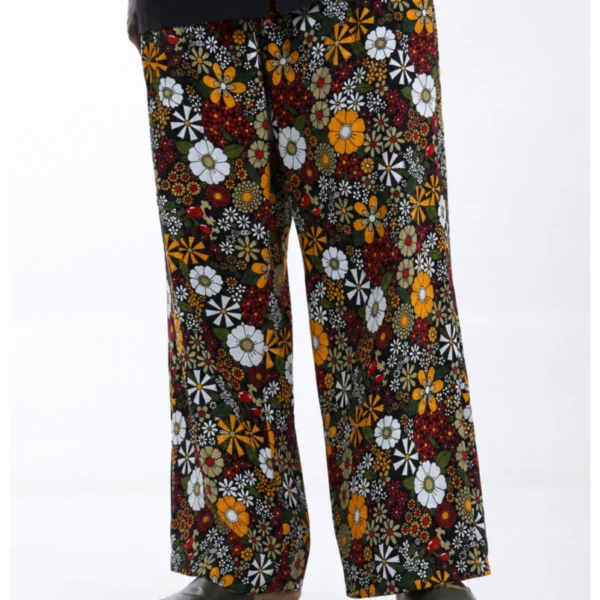 Unisex Kitenge Trousers – Geometric Print IV
