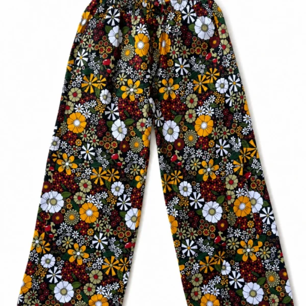 Unisex Kitenge Trousers – Geometric Print IV