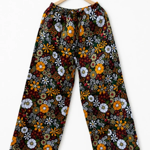 Unisex Kitenge Trousers – Geometric Print IV