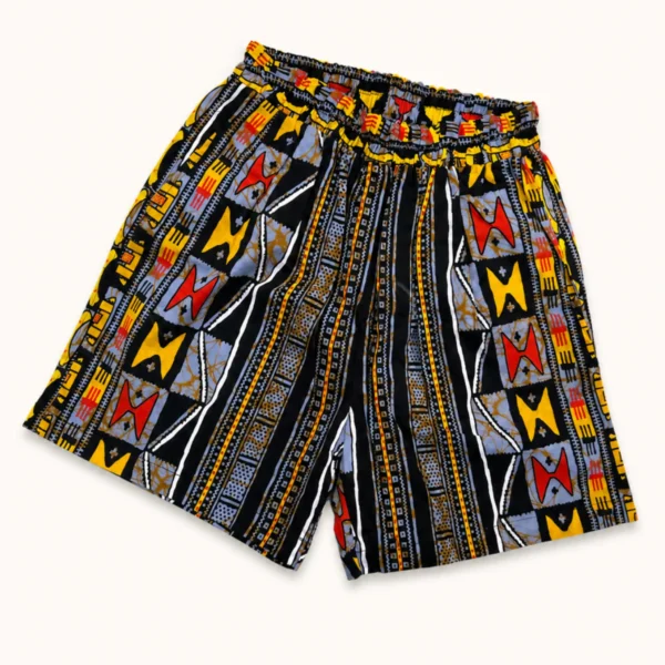 Kitenge print shorts - pattern IV