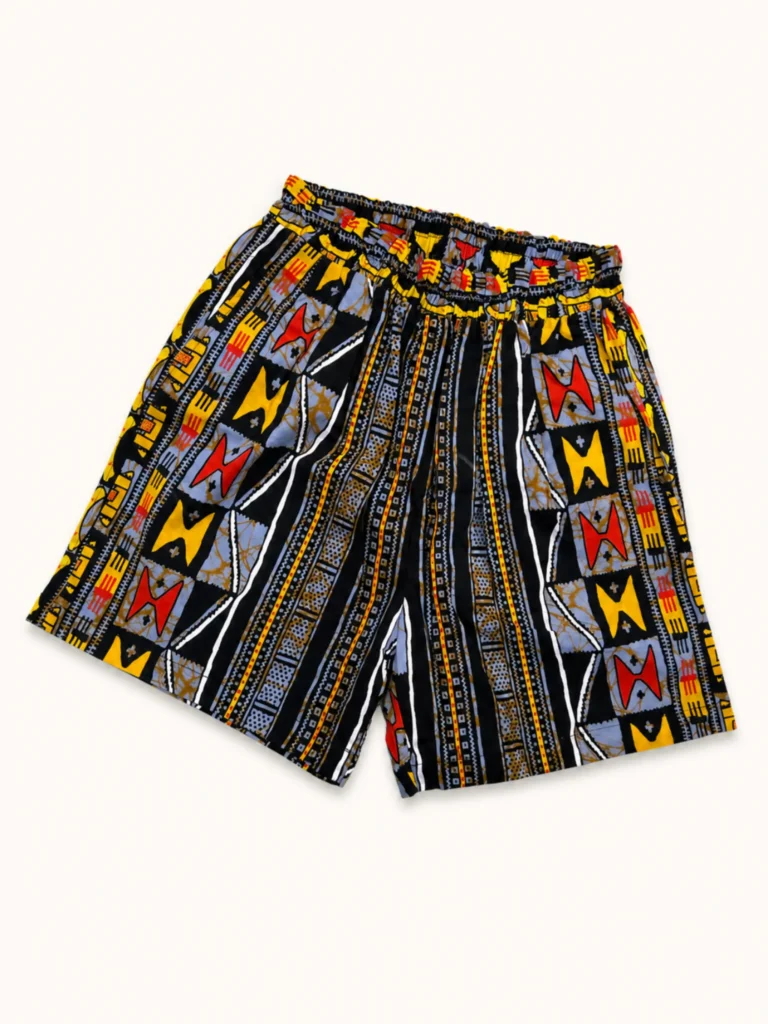 Kitenge print shorts - pattern IV